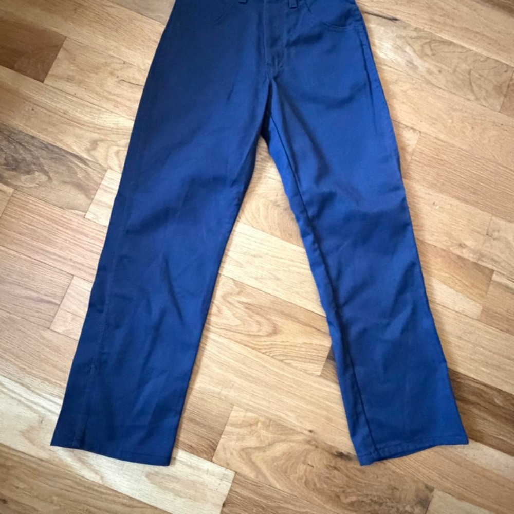 Wrangler Boys Slim Fit Navy Twill Pants 14 Slim 379BNVR Adjust To Fit Waist